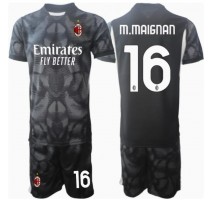 AC Milan Mike Maignan #16 Bramkarskie Koszulka Podstawowa dzieci 2024-25 Krótki Rękaw (+ krótkie spodenki)
